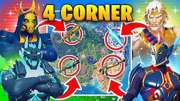 The *MYTHIC* 4 CORNER GOD Challenge in Fortnite!