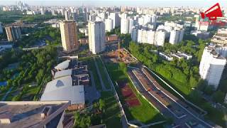 Точечная застройка Тропарево-Никулино в Москве с высоты