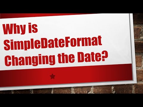 Why is SimpleDateFormat Changing the Date?