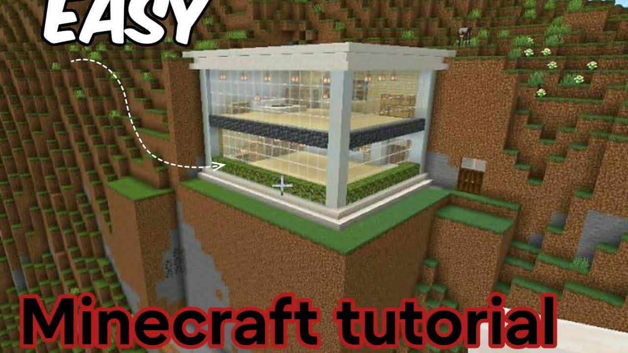 Minecraft : how to mounten house tutorial easy#minecraft #gaming - YouTube