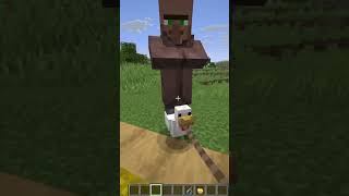 Why You Should Never Kill A Zombie Villager Chicken Jockey  #minecraft  #gaming  #chickenjockey
