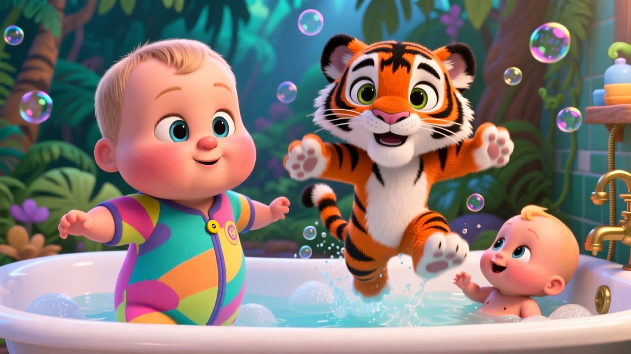 Splash Splash Bath Time 🛁🍼 | Fun Toddler Song | Baby Learning and Play