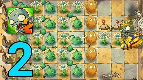 Plants vs Zombies 2 Walkthrough Gameplay Part 2 - Ancient Egypt, Days 6-10 (Android, iOS)