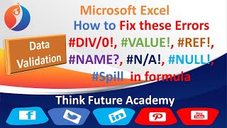 Most Common Excel Errors #️⃣ and How To Fix Them