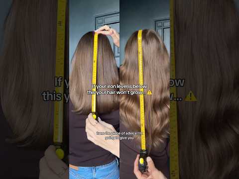 Is your hair not growing? This could be why and NO ONE talks about it!! #hairgrowth #iron #hairtips