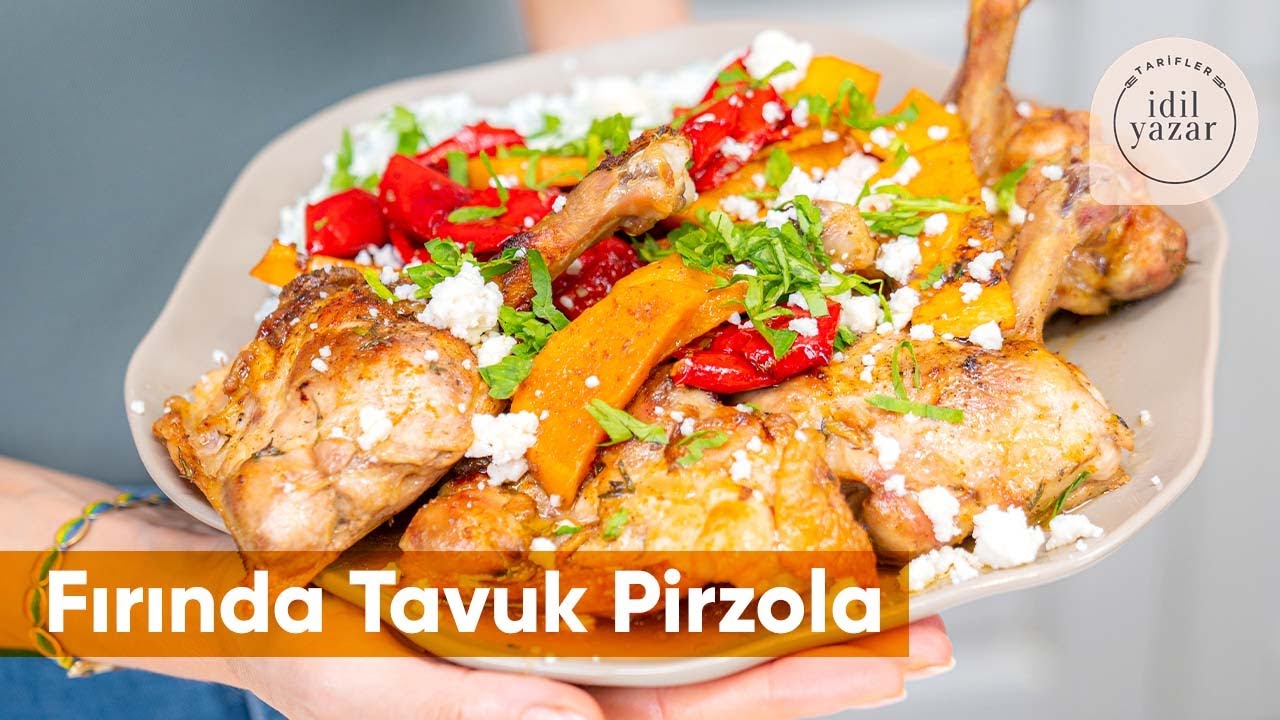 Fırında Biber & Patates ve Tavuk Pirzola❤️ YAZ AKŞAMLARINA RENK KATAR🥰