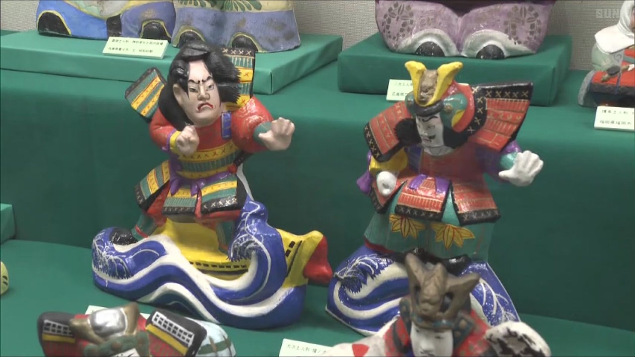 Kintaro clay figurines, Tanabata decorations Special exhibition