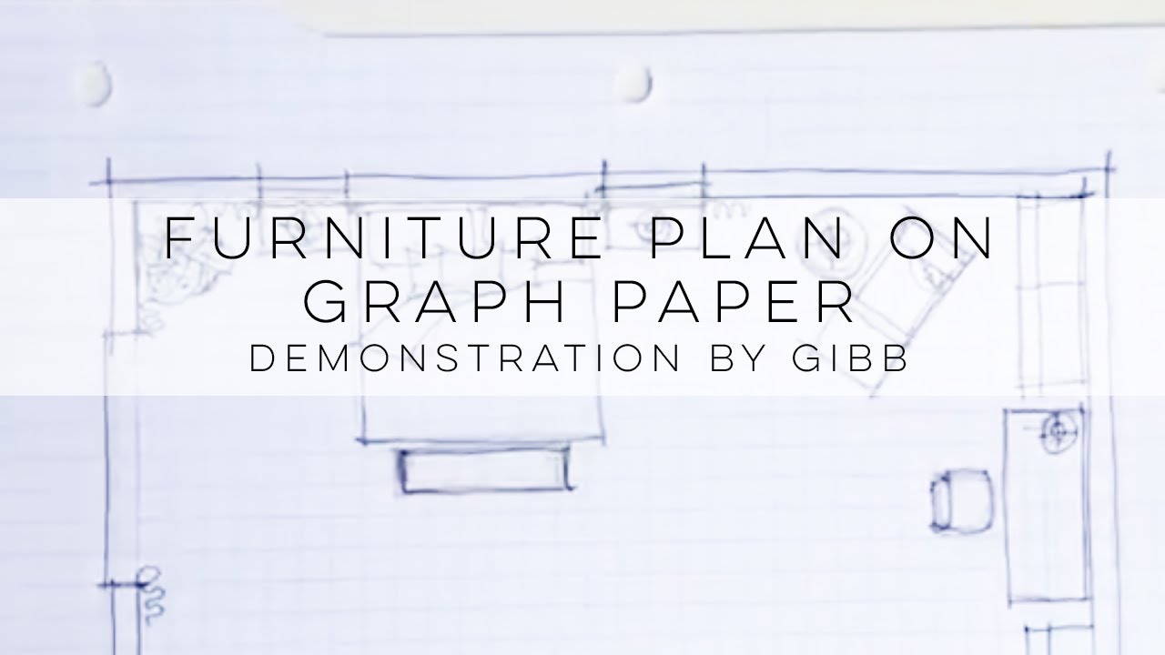 how to make a furniture plan on grid or graph paper youtube