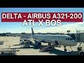 TRIP REPORT | Delta Air Lines - Airbus A321-200 - Atlanta (ATL) to Boston Logan (BOS) | Economy