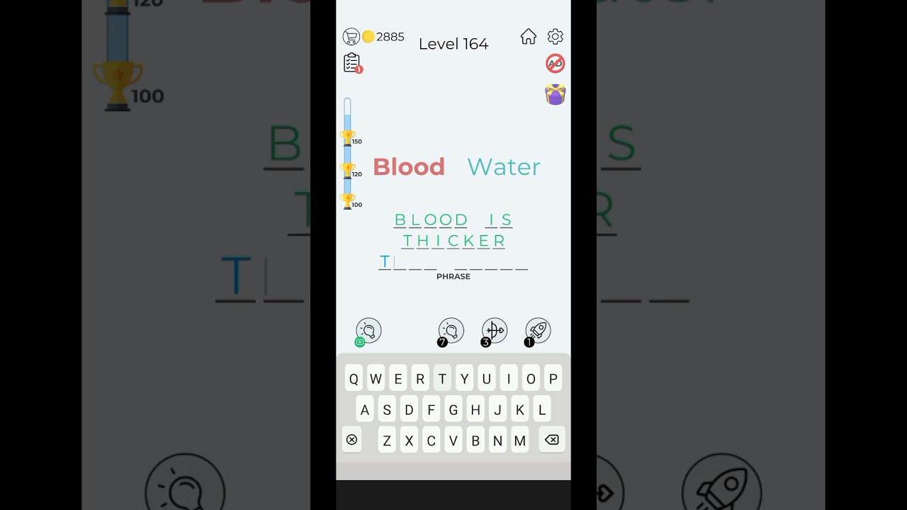 Dingbats Word Quiz Level 164 | Dingbats Level 164 [blood water]