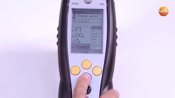 testo 340 configuring display