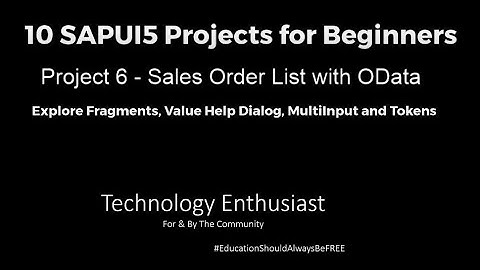 10 SAPUI5 Projects for Beginners - Project 6