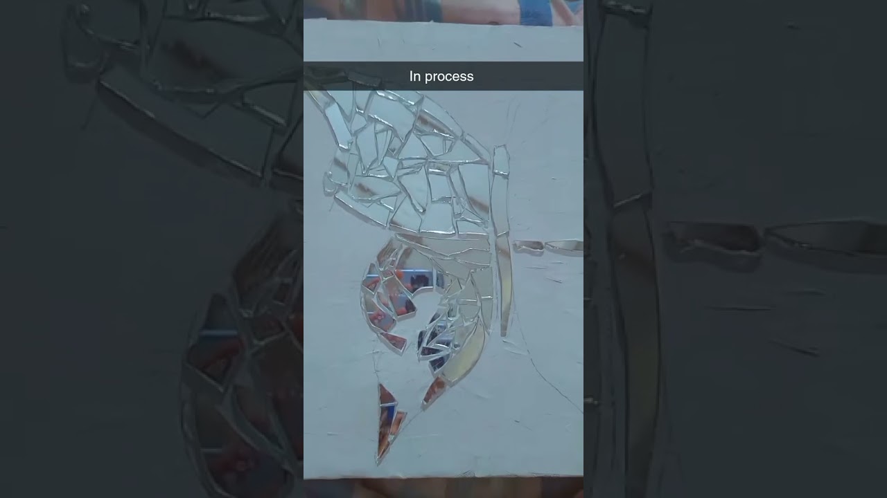 handmade borken mirror butterfly decoration 