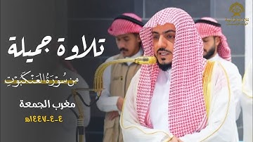 تلاوة جميلة من سورة العنكبوت للشيخ د.الوليد الشمسان | مغرب الجمعة 4 ربيع الآخر 1447ه‍
