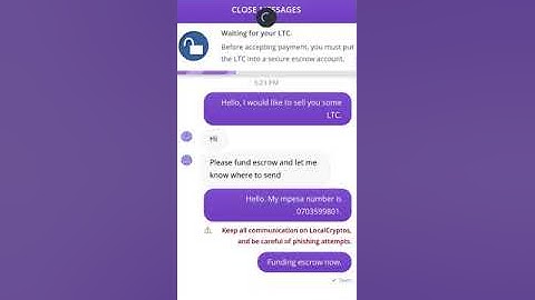 How to sell LTC on local cryptos to get cash in your M-pesa.