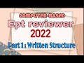 Part 1 written structure computerbased ept reviewer  2022  abrinica calzado tv