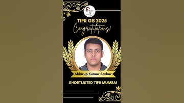 TIFR GS 2025 Result|Congratulations|@physicsgalaxy1537  #tifr #tifrphysics #physics #result #iit