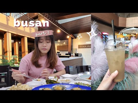🇰🇷 busan vlog • finally back in korea! spa land, BIFF square, seafood at jagalchi market 🐟🦐🐙