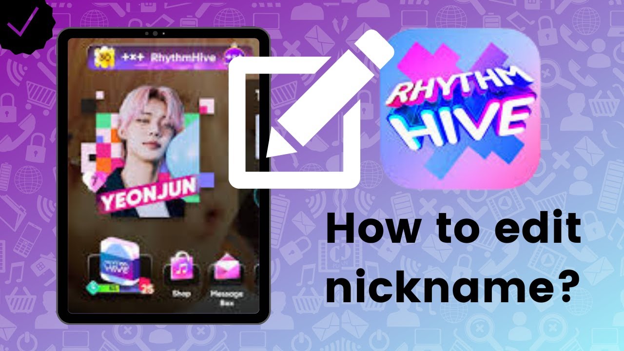 How to edit nickname on RHYTHM HIVE? - YouTube