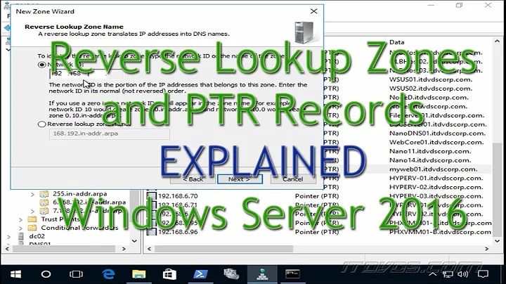 How Reverse Lookup Zones and PTR Records Work - Windows Server 2016