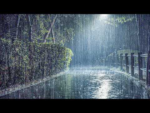 Sleep Deeply in 3 Mins. Instant Sleep Heavy Rain Sounds | Deep Sleep, White Noise ASMR