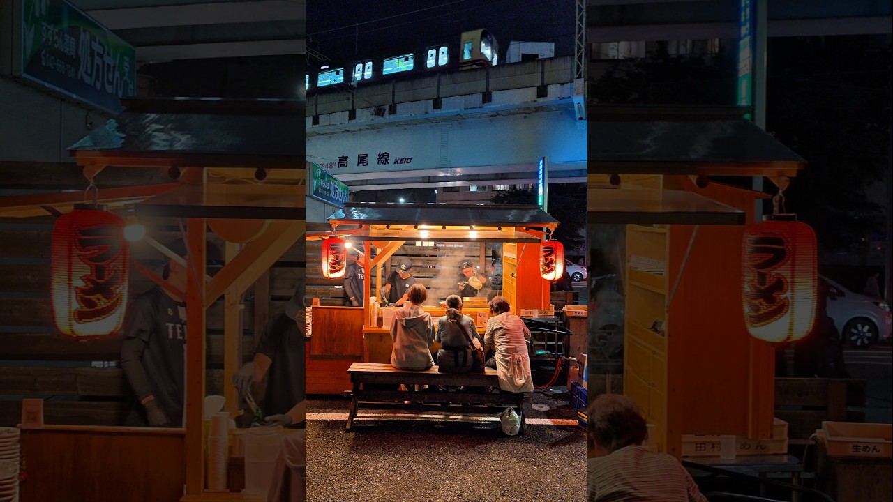 Tokyo Midnight Street Ramen | Japanese Yatai Ramen #도쿄라멘 #일본길거리음식 #TokyoStreetFood #JapaneseRamen