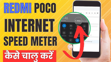 How To Enable Internet Speed Meter On notification Bar in Poco, Redmi and Xiaomi |