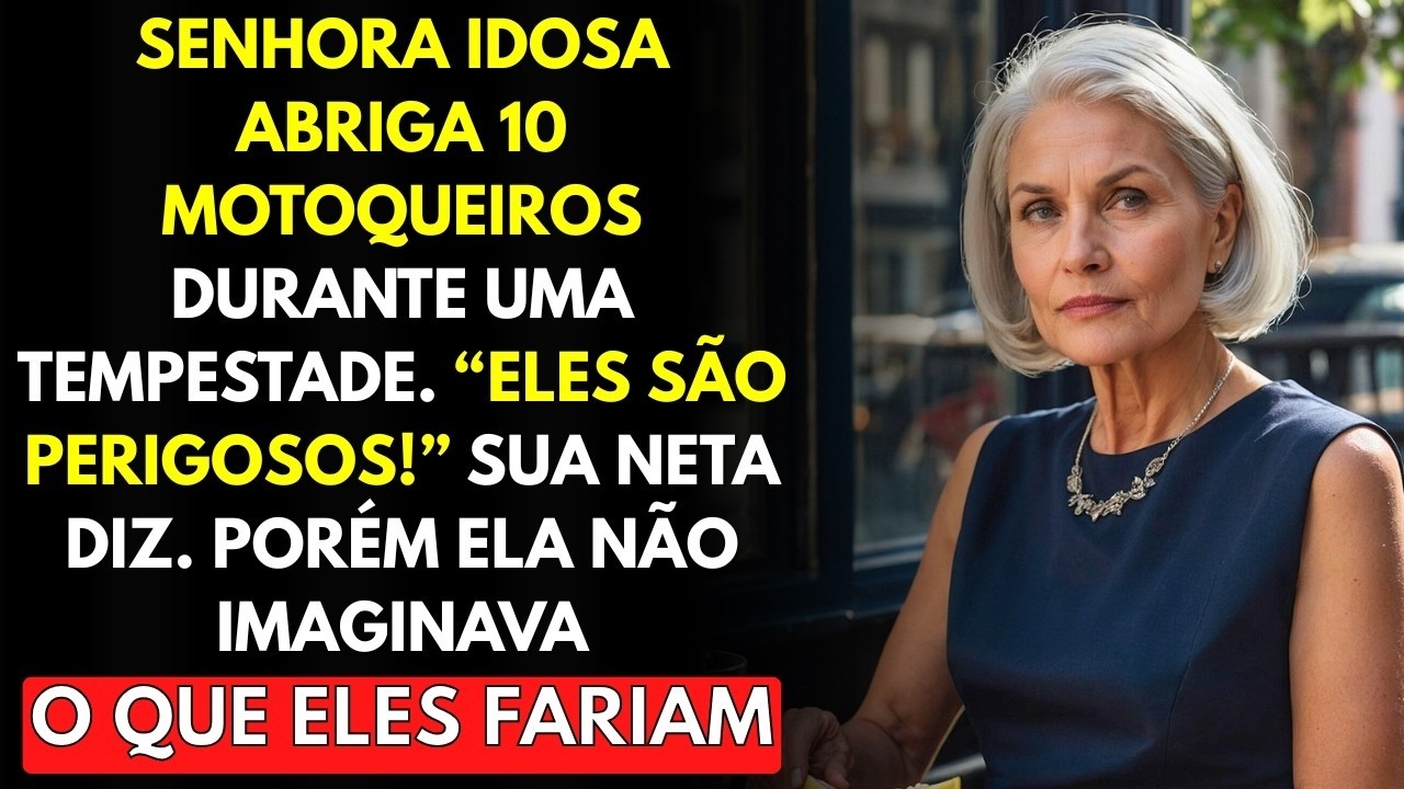 Senhora Idosa Abriga 10 Motoqueiros Durante Uma Tempestade, Porém Ela Não Imagina o Que Eles Far