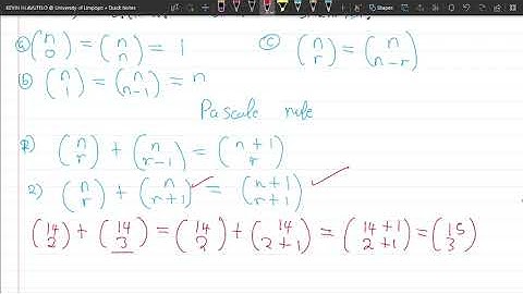 Binomial Coefficient and Pascal