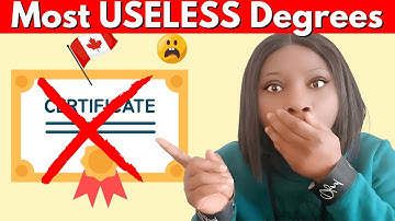 The Most USELESS Degrees in Canada for International Students
