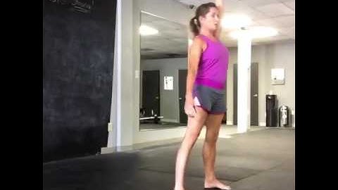 Complex Kettlebell lunge clean push press Betsy Collie Senior SFG Rapid Results Fitness