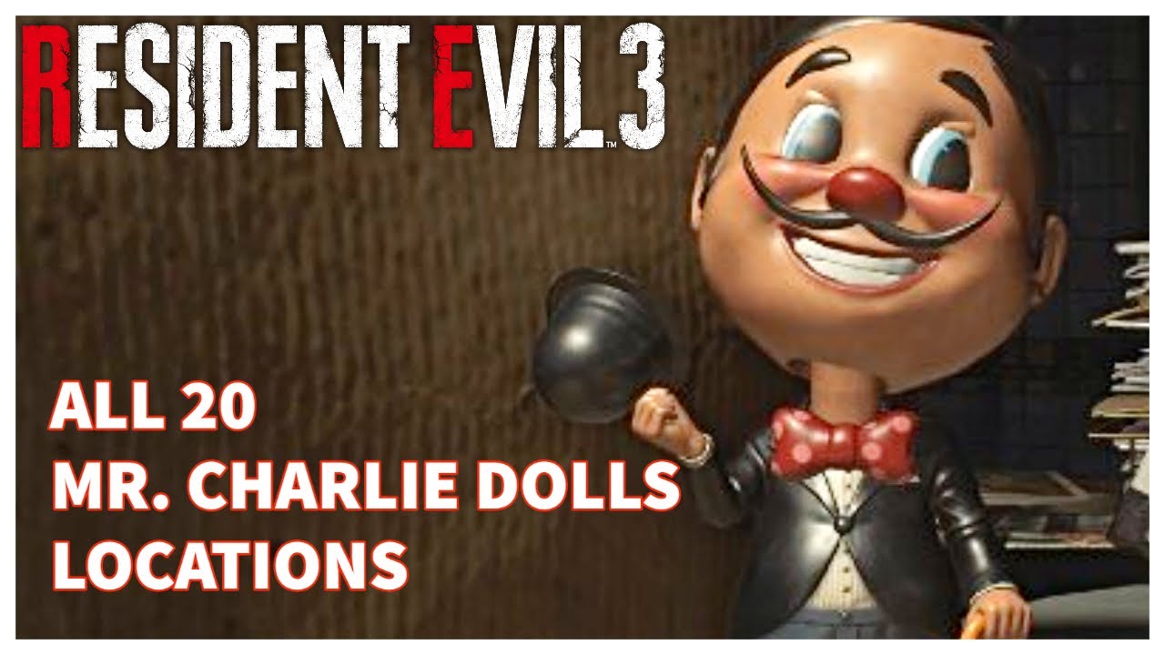 Resident Evil 3 Demo All 20 Mr. Charlie Doll Locations All 20