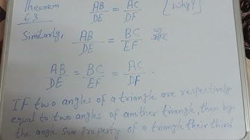Theorem 6.3 #10thclassmath #Chapter6 #Triangle #maths #mathematics ∆DPQ ~ ∆ABC #mathstricks #Pg5