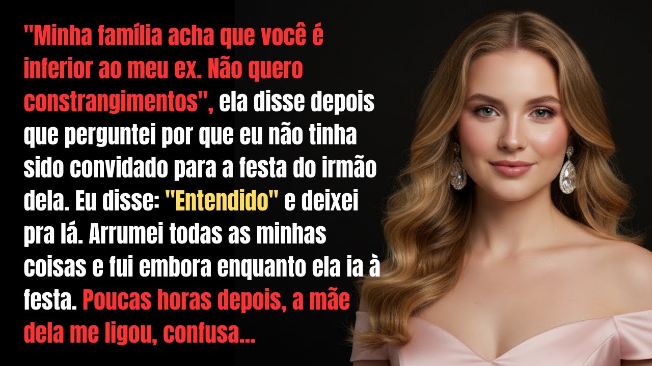 Ela disse que eu era pior que o ex dela,agora a única coisa de que todo mundo fala é da minha ausên