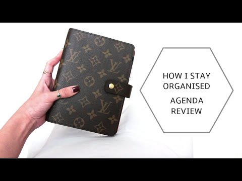 How I Stay Organised - Louis Vuitton MM Agenda Review | Katherine Pham - YouTube