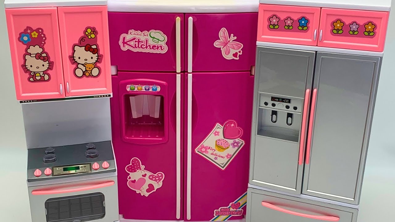 11 minutes Satisfying with Unboxing Mini Kitchen Appliance Cute Refrigerators Toys ASMR No Music