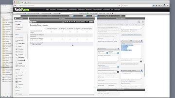 Web Form Survey Creation In RackForms