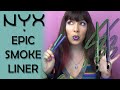Nyx Epic Smoke liner – review, tutorial and swatches!