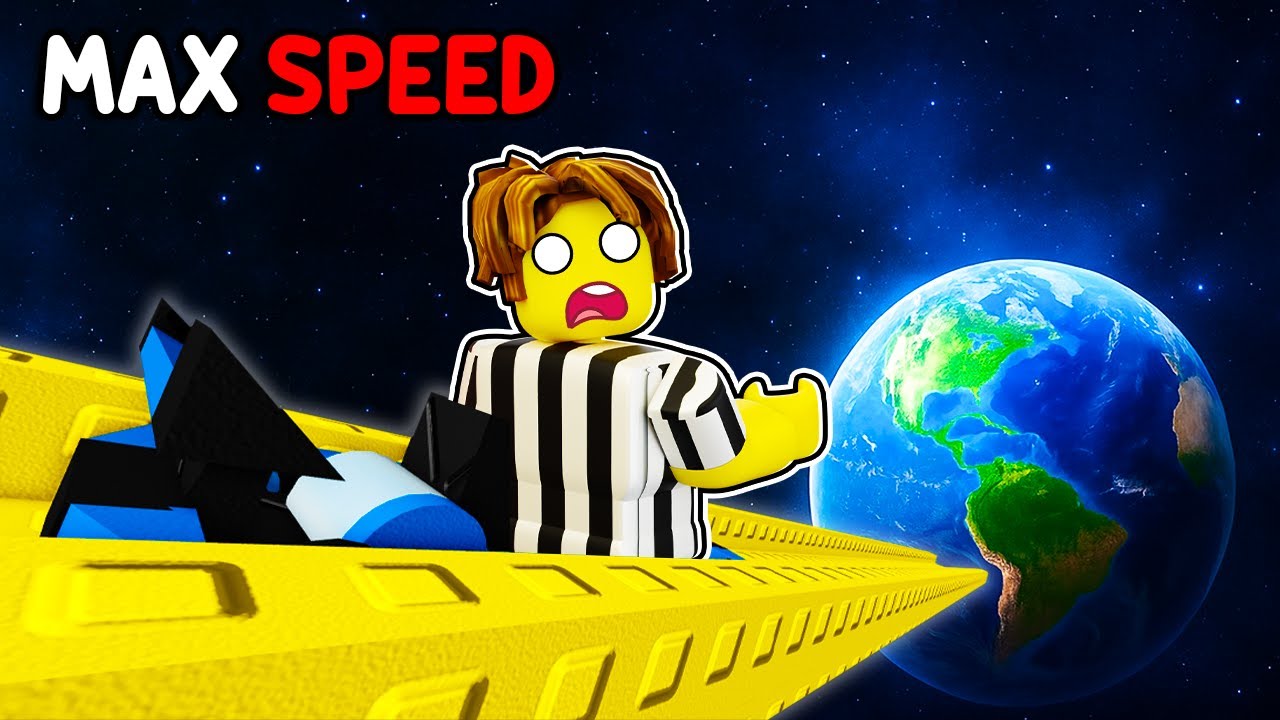 hitting MAX SPEED in Roblox ride and slide...