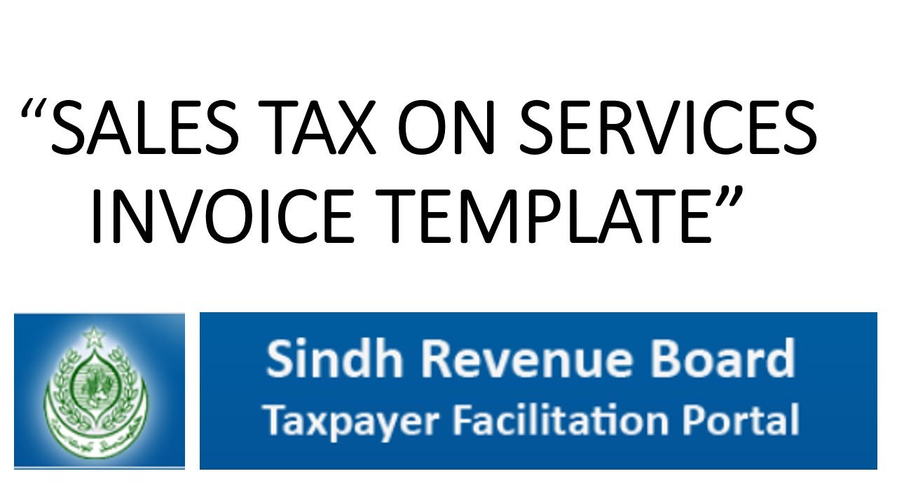 Sales Tax on Services Invoice Template YouTube