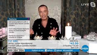 JM by Julien Macdonald Crystal Lotus Mirrored Candle Hol... screenshot 1