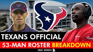 Texans 53-Man Roster REVEALED + Some WILD Texans Roster Cuts For 2025