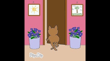 cat in room #2danimation #shorts #flipaclip