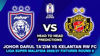 JOHOR DARUL TA'ZIM VS KELANTAN RED WARRIOR LIGA SUPER MALAYSIA 2026/27 DATE, FIXTURES & PREDICTIONS