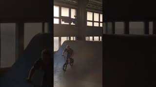 Bmx Rider Performs Some Tricks On Ramp - 1502340