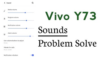 Vivo Y73 Sounds Problem Solve