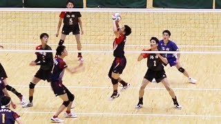 HIGASHIYAMA HS vs RAKUNAN  HS  3rd set  |  Japan highschool volleyball　2019