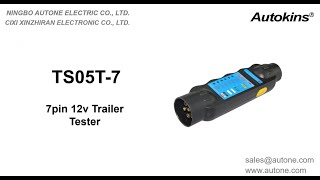 TS05T-7 Autone 7pin 12v Trailer Tester for Trailer & Vehicles