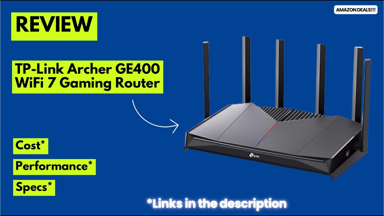 TP-Link Archer GE400 WiFi 7 Gaming Router Review 🔥 Best Gaming