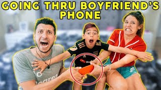 My GIRLFRIEND REACTS To My CAMERA ROLL *Bad Idea* | The Royalty Family